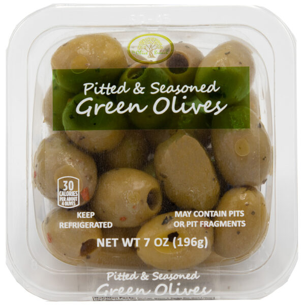 The Olive Branch - Pitted & Seasoned Green Olives